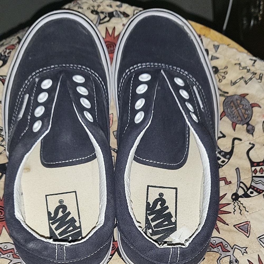 Vans Kids Black Canvas Sneakers